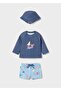 Newborn Baby Boy Uv Protection Swimsuit Set