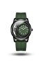 Infinity SD253100 Men’s Analog Watch with Floating Infinity Dial, Green Silicone Strap, Black Stainless Steel Case, Quartz Movement - 8