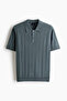 Tekstüre Triko Polo Tişört Regular Fit - 4