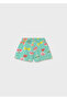 Girl's Bebel Printed Shorts Turquoise 1204