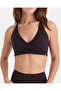 Plum Purple Halter Wrap Motion Bra with Chest Pads Fitness Bra - 4
