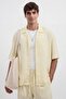 Yellow Linen Blend Men's Shirt - 2