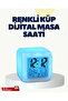 7 Color Changing Cube Alarm Clock with Thermometer and Calendar Features