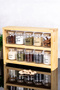 3-Tier Wooden Stand with 10 Spice Jars Set with Spoon 300 ml Glass Jars with Transparent Labels Spice Storage Container Organizer - 6