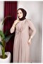 Wonderful Noble Cape-Buckle Sandy Dress - 3