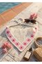 Bohemian Knitted Pink African Flower Figured Cotton Bandana Scarf – Summer Women's Hair Bandana - 2