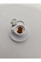 Turkish Coffee Cup Silver Chain Keychain, Bag Charm Ornament