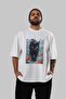 For the Sake of Cat Love 60 Front Cat Printed White Oversize T-Shirt 100% Cotton Unisex Cat Lover Premium Design - 6