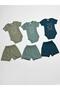 3-Piece 100% Cotton Short Sleeve Baby Bodysuit and Shorts Set - 5