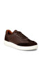 Men's Brown Genuine Leather Sneaker Shoes - 6
