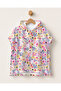 Small Floral Patterned Children's Poncho Towel Hooded Sea Beach Pool Poncho
