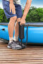 36 cm Dual-Direction Hand Pump - Inflatable Mattress, Pool, Boat Pump with 3 Nozzles - 3