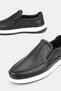Men's Black Genuine Natural Leather Eva Sole Orthopedic Daily Loafer Shoes - 3