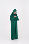 One-Piece Prayer Dress, Full Length, Emerald Green, with Bag - 3