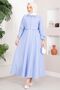 Bolero Striped Dress Set Baby Blue - 3