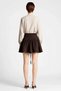 Women's Mini Skirt 100% Cotton Gabardine Fabric Skater Cut Tie-Waist with Pockets Daily Casual Modern - 5