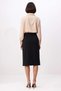 Women's Midi Length Pencil Cut Slit Regular Waist Scuba Crepe Knitted Skirt Lined Comfortable Daily Casual - 5