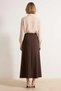 Women's Plus Size Maxi Skirt Sarong Cut Pocket Detailed Linen Look Woven Unlined Daily Comfortable - 5