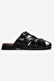 Women's Pin Belt Buckle Closed-Front Slippers Black - 2