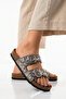 Women's Stoned Soft Double Buckle Orthopedic Slippers |   Non-Slip Sole, Summer, Dowry, Daily Slippers