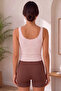 Women's Cotton High Waist Single Shorts - 3