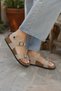 Women's - Girls' Anatomical Sole Summer Sandals Model - Beige - 3