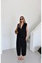Black Tie-Up Vest and Pants Set - Y2511550