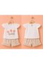 Ley Bebe Floral Embroidered Shorts Set - 3