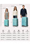 Hard Shell Luggage With Travel Backpack Combo, 24 Inch, Lightweight Glossy PP, Spinner Wheels, Number Combination Lock Suitcase - 8