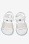 Children's Unisex White Children's Stone Sandals - 5