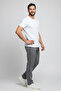 Men's Baggy Sweatpants – Elastic Waist, Pocket Detail, Wide Legs - 5
