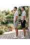Men's Shorts, Black Shorts, Gray Shorts, 2 Thread Count, Plus Size, Sports Shorts, Oversize, Lace-Up, Casual Shorts - 2