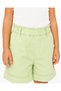 Girl's Shorts with Elastic Waist, Pocket Detail, and Folded Legs - 4