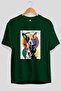 For Dog Lovers 56 Front Dog Printed Green Oversize T-Shirt 100% Cotton Unisex Dog Lover Premium Design