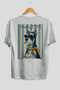 For Dog Lovers 60 White Oversize T-Shirt with Back Dog Print 100% Cotton Unisex Dog Lover Premium Design