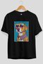 For the Love of Dogs 61 Front Dog Printed Black Oversize T-Shirt 100% Cotton Unisex Dog Lover Premium Design