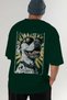 For Dog Lovers 54 Back Dog Print Green Oversize T-Shirt 100% Cotton Unisex Dog Lover Premium Design - 7