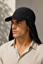 Black Legionary Hat Uv Protection Summer Unisex with Back Closure - 2