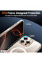 Premium MagSafe Transparent Phone Case for iPhone 13 Pro Max Crystal Clear Protective Cover with Strong Magnetic Ring for Wireless Charging - 4