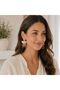 Gold Pink Stone Dangle Earrings |   Big Size Showy Earrings - 4