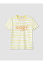 Striped 100% Cotton Women's T-Shirt - 5