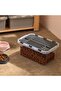 26 L Transparent Deep Split Box Double Lid Storage Box Multi-Purpose Organizer Box Anthracite - 8
