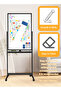 Dry Erase Boards Mobile Stand Whiteboard Rolling Whiteboard with Smooth 3-Layer Coated Surface - 360° Rotating Wheels, Sturdy ABS Corners, Ideal for Team - 3