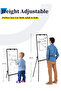 Easel Whiteboard - Magnetic Portable Dry Erase 36 x 24 Tripod Height Adjustable,Flipchart Easel Stand White Board for Office or Teaching at Home & Classroom - 6