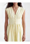 Xside Yellow Drawstring Waist Mini Dress - 3