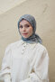 Tile Pattern Organic Cotton Crush Scarf