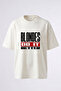 Blondes Do It Better Design Back Printed Cotton White Oversize T-Shirt