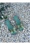 Mint Green Skin (Aisha) Green Butterfly Detail Women's Slippers - 5