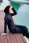Parachute Black Full Covered Hijab Swimsuit M2417-Tr2 - 5