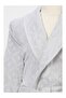 Mayra Velvet Family Set-Bathrobe Set 6 Pieces Gray-Cream - 4